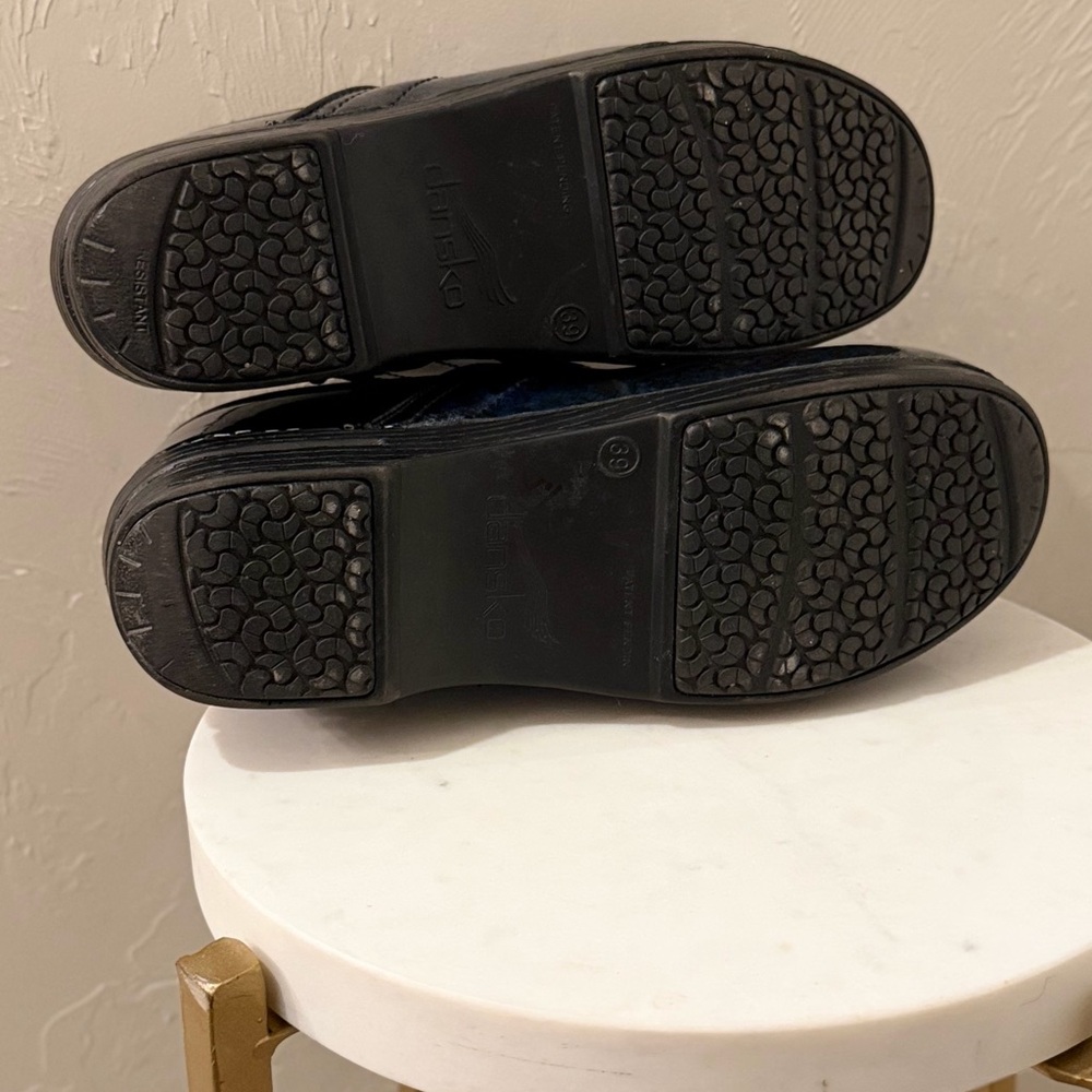 Dansko XP Professional Clogs – Blue Black Marbled Leather – Size 39 - Picture 6 of 8